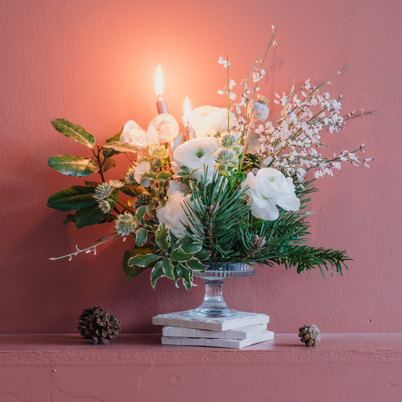 Composition pour table de fête - verre