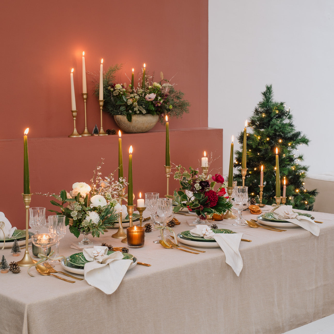 Composition pour table de fête - verre