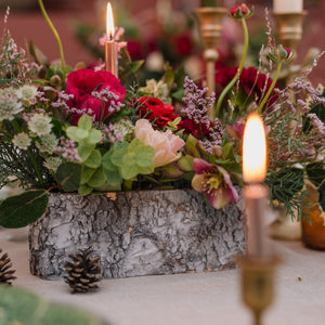 Composition pour table de fête - écorce